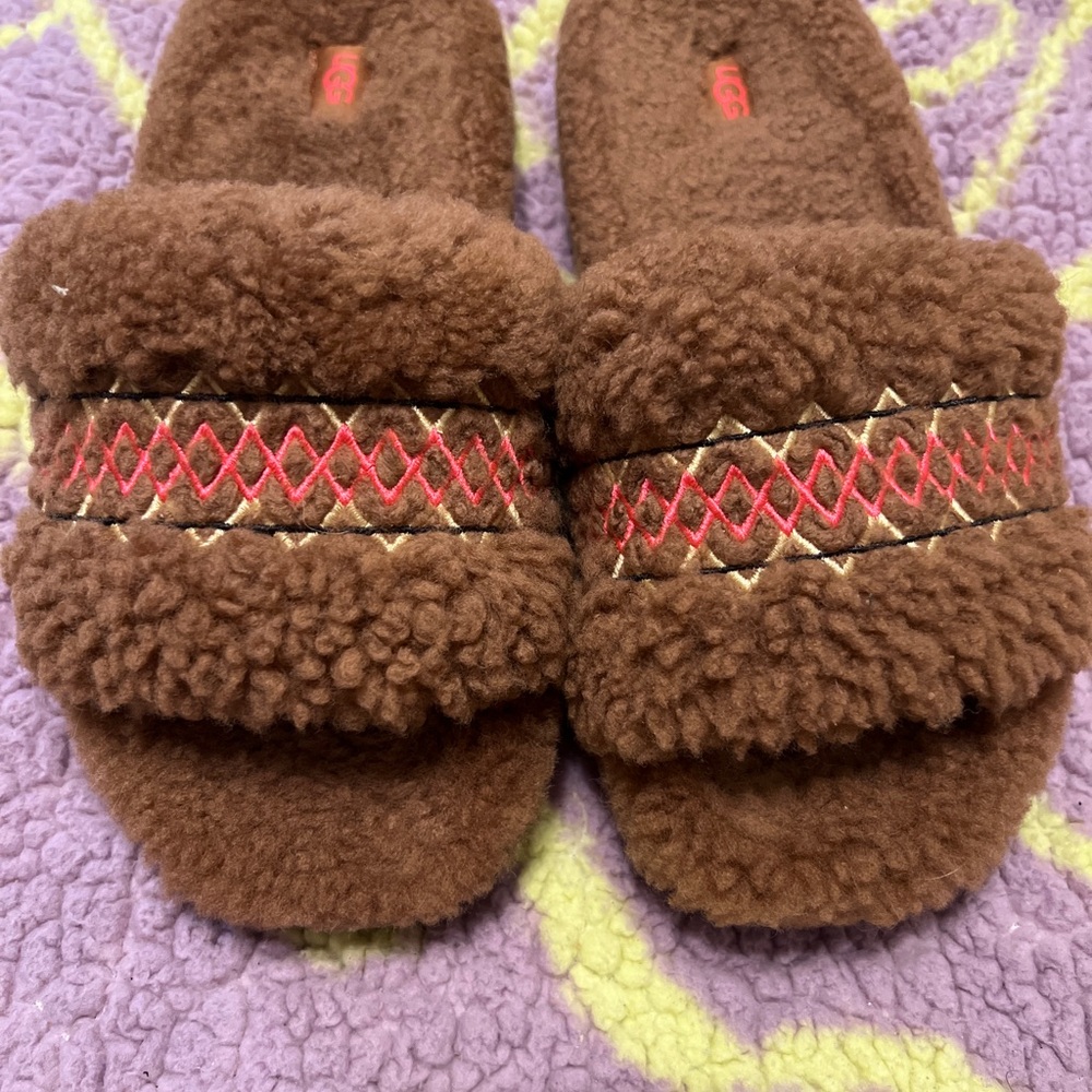 Cozy Brown UGG Cozetta Braid Slippers